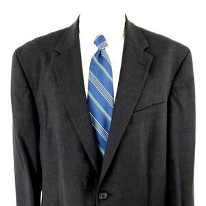 Nautica‎ Wool 2 Button Blazer 46L Gray Suit Jacket